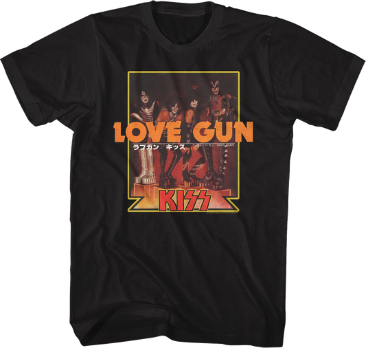 Love Gun Japanese Poster KISS T-Shirt