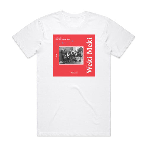 Weki Meki Lucky Album Cover T-Shirt White