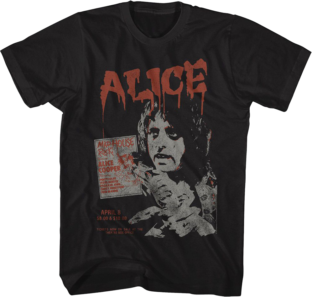 Mad House Rock Alice Cooper T-Shirt