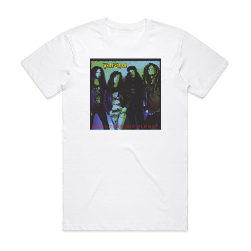 White Zombie Make Them Die Slowly Album Cover T-Shirt White