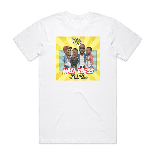 YCEE Maxi Dress Album Cover T-Shirt White