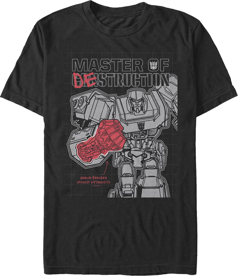 Megatron Master Of Destruction Transformers T-Shirt