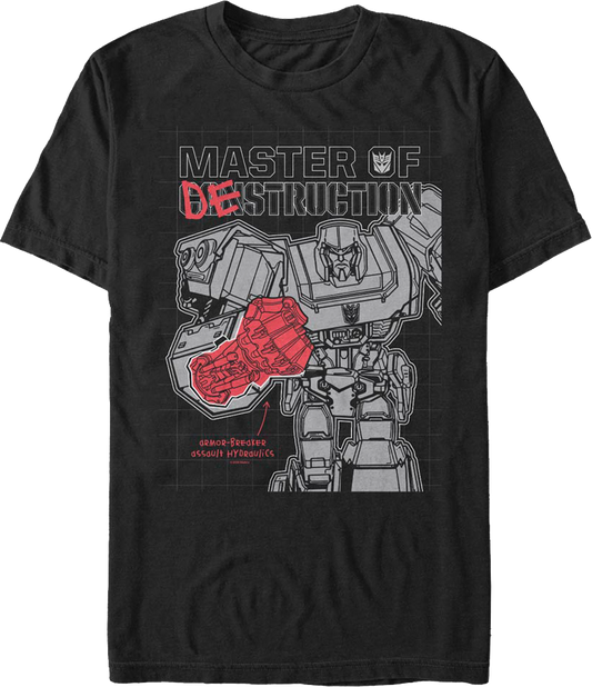 Megatron Master Of Destruction Transformers T-Shirt