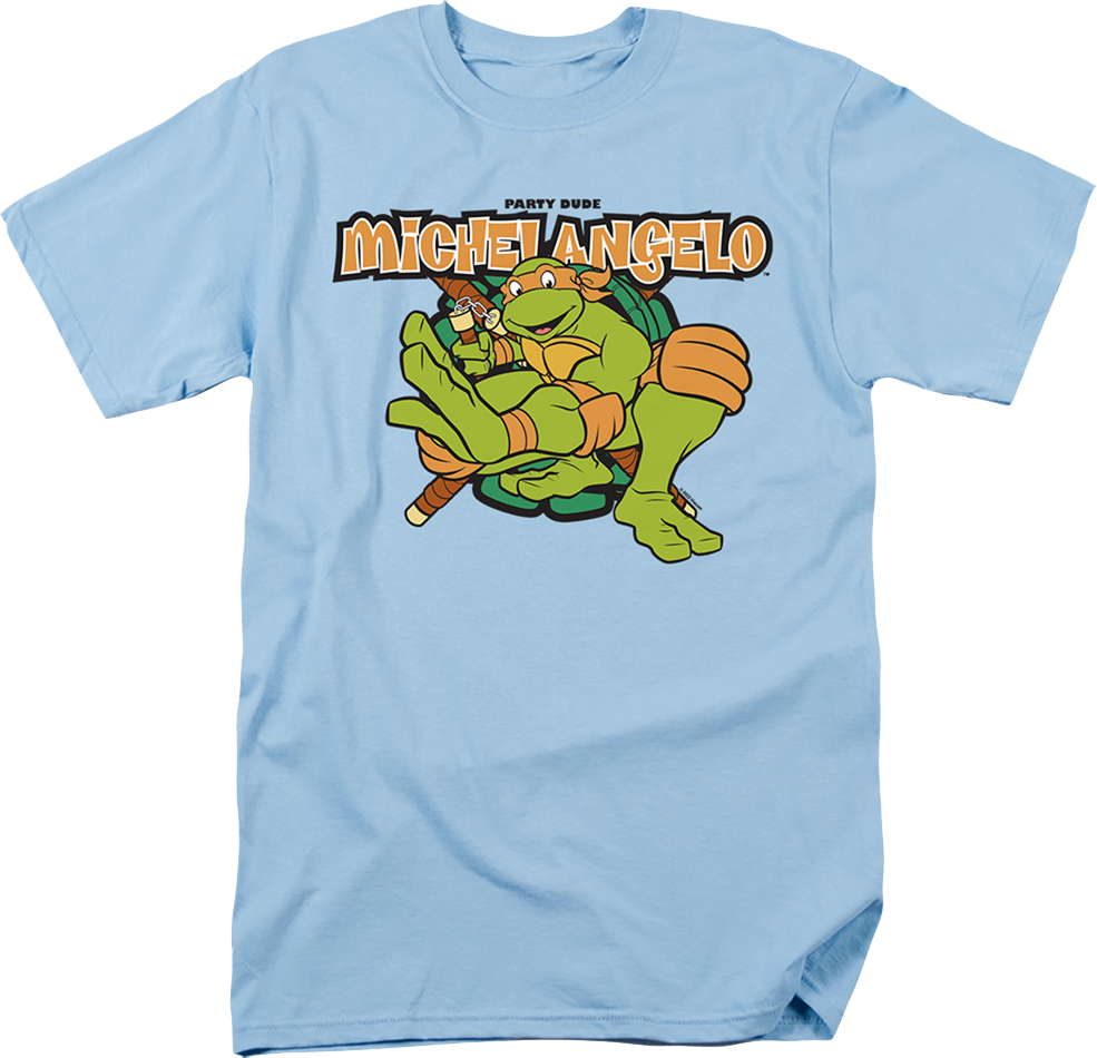 Michelangelo Party Dude Teenage Mutant Ninja Turtles T-Shirt