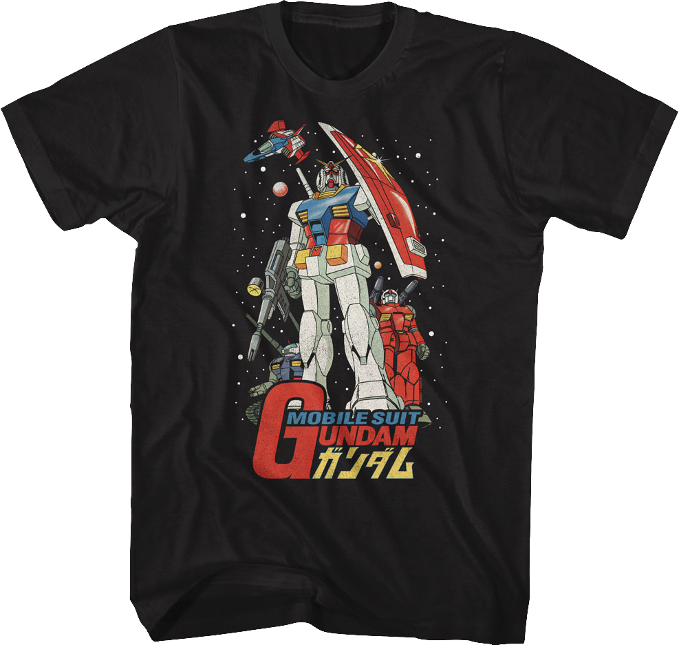 Mobile Suit Poster Gundam T-Shirt