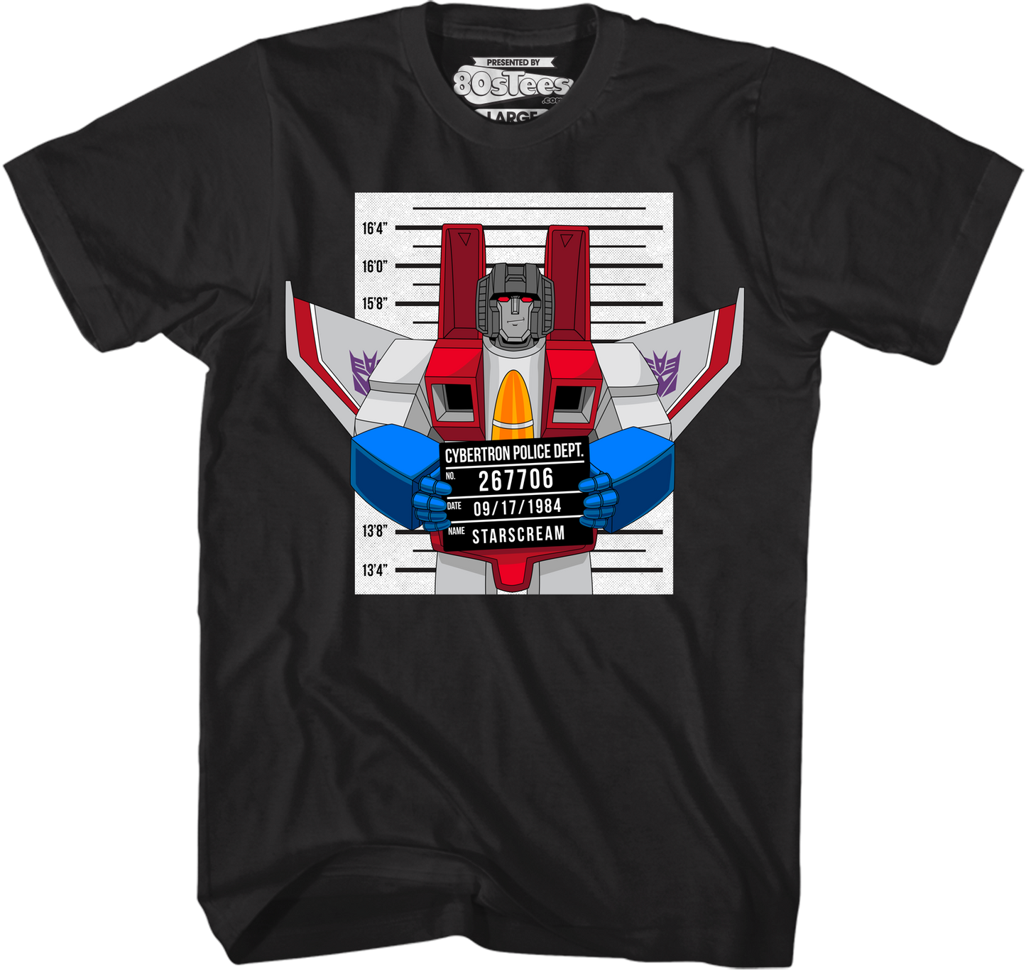 Mug Shot Starscream Transformers T-Shirt