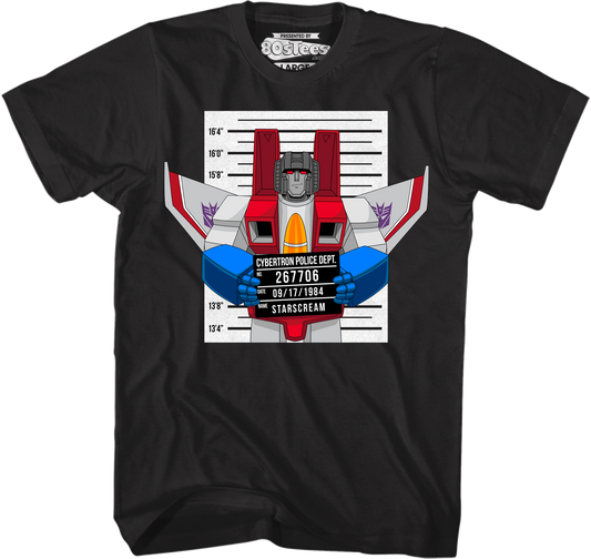 Mug Shot Starscream Transformers T-Shirt