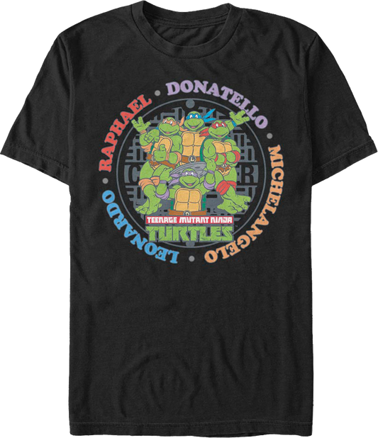 Names Teenage Mutant Ninja Turtles T-Shirt