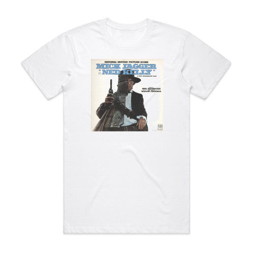 Waylon Jennings Ned Kelly Album Cover T-Shirt White