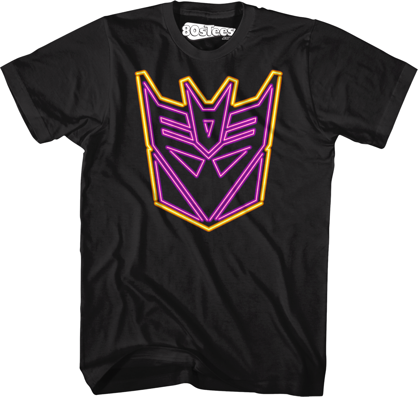 Neon Decepticons Logo Transformers T-Shirt