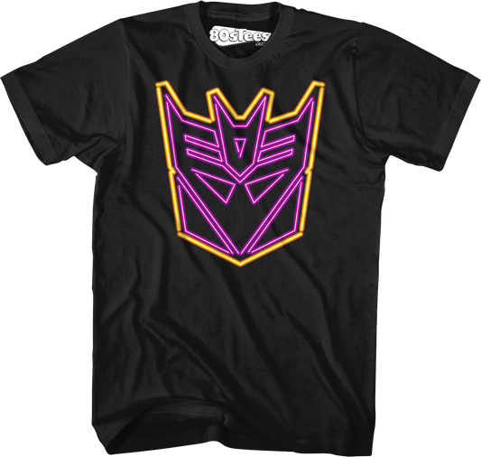 Neon Decepticons Logo Transformers T-Shirt