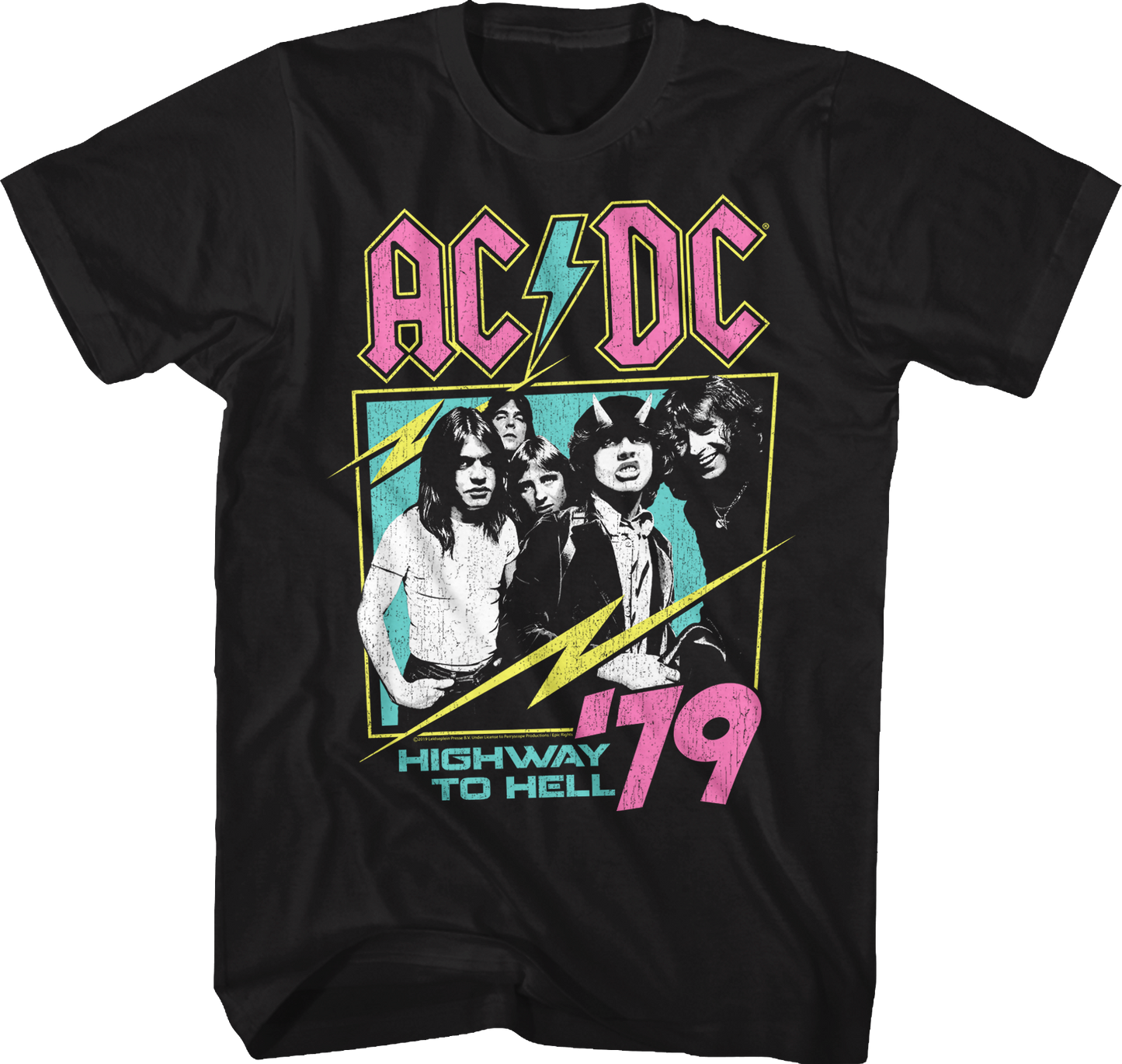 Neon Highway To Hell ACDC Shirt