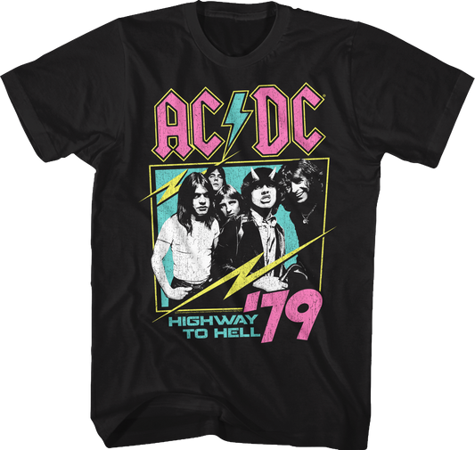 Neon Highway To Hell ACDC Shirt