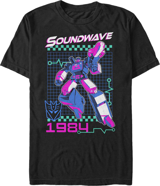 Neon Soundwave Transformers T-Shirt