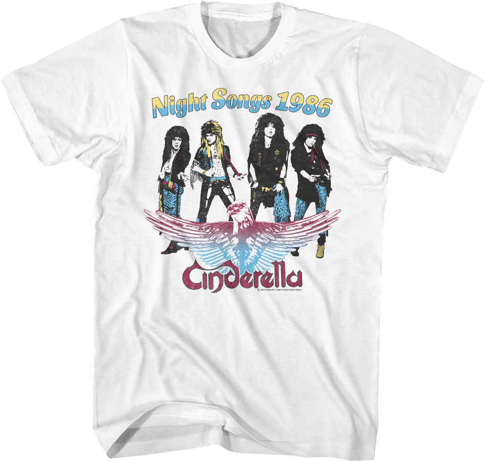 Night Songs 1986 Cinderella T-Shirt