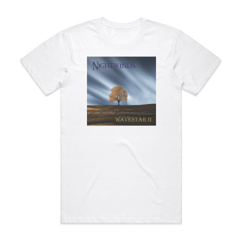 Wavestar II Nightwinds Album Cover T-Shirt White