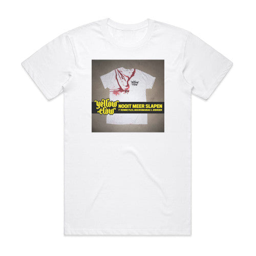 Yellow Claw Nooit Meer Slapen Album Cover T-Shirt White