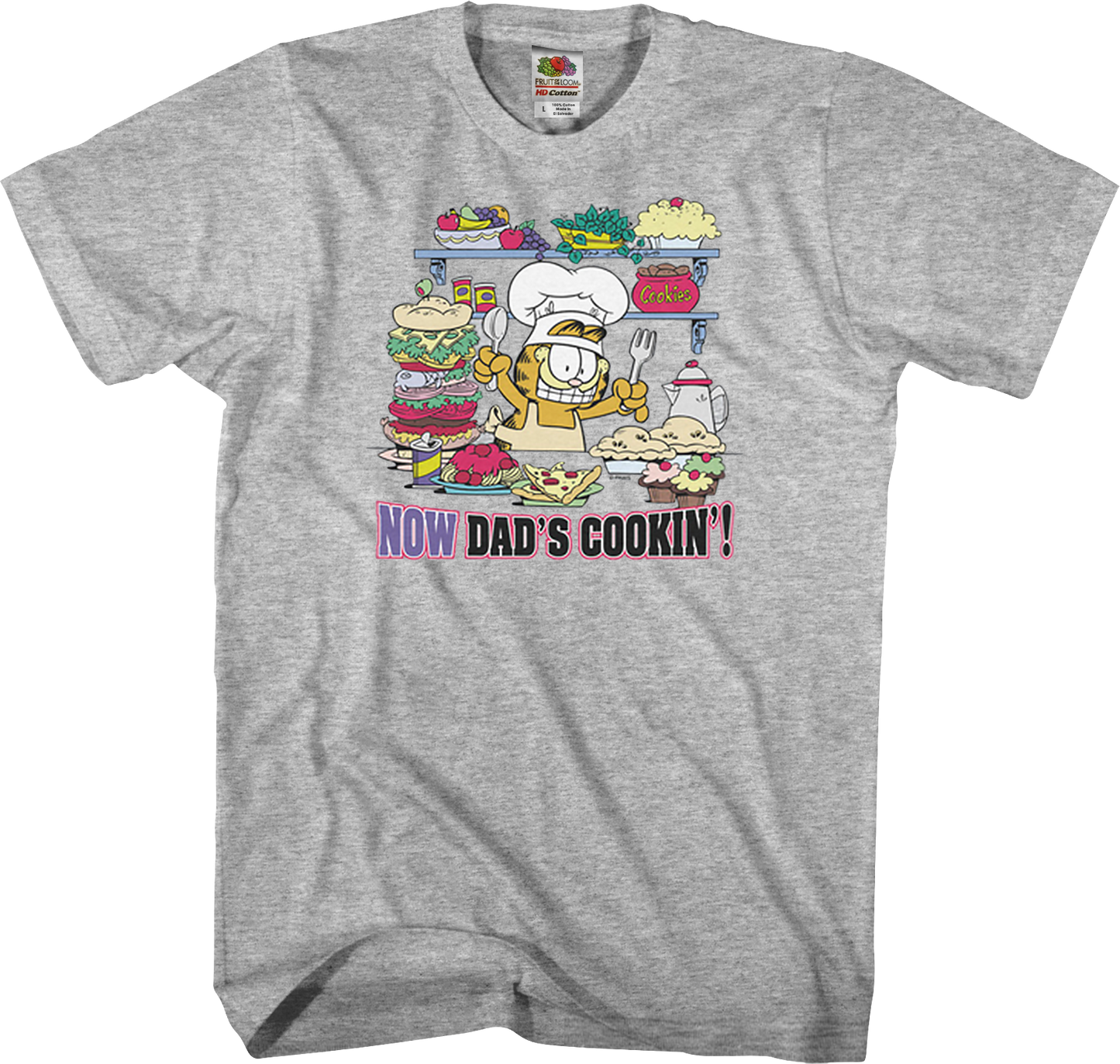 Now Dad's Cookin' Garfield T-Shirt