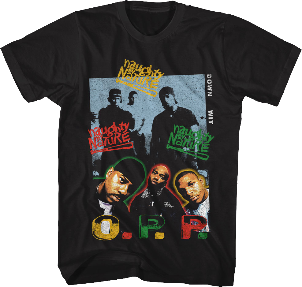 O.P.P. Collage Naughty By Nature T-Shirt