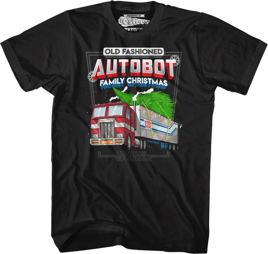 Old Fashioned Autobot Family Christmas Transformers T-Shirt