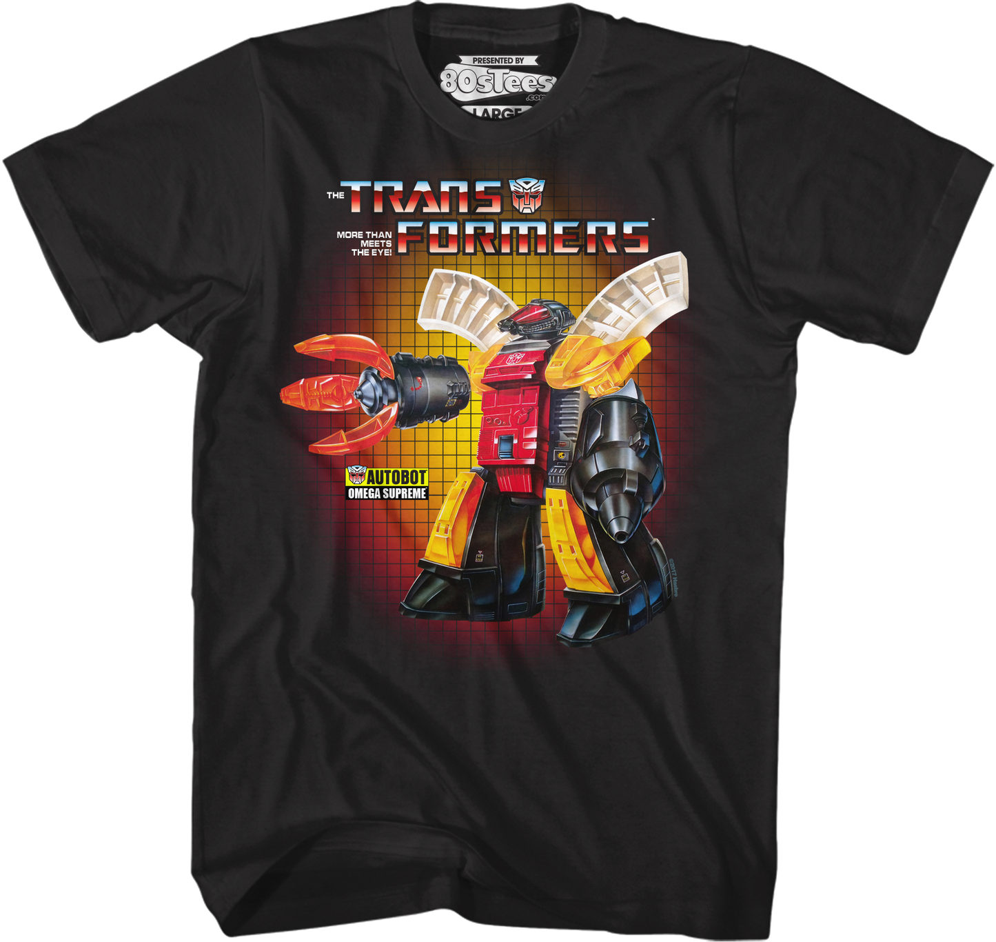 Omega Supreme Box Art Transformers T-Shirt