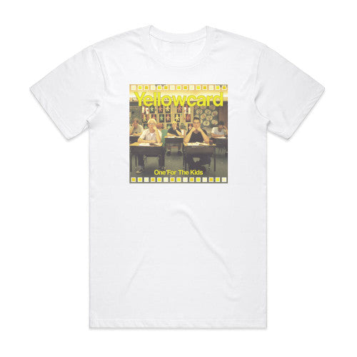 Yellowcard One For The Kids Album Cover T-Shirt White