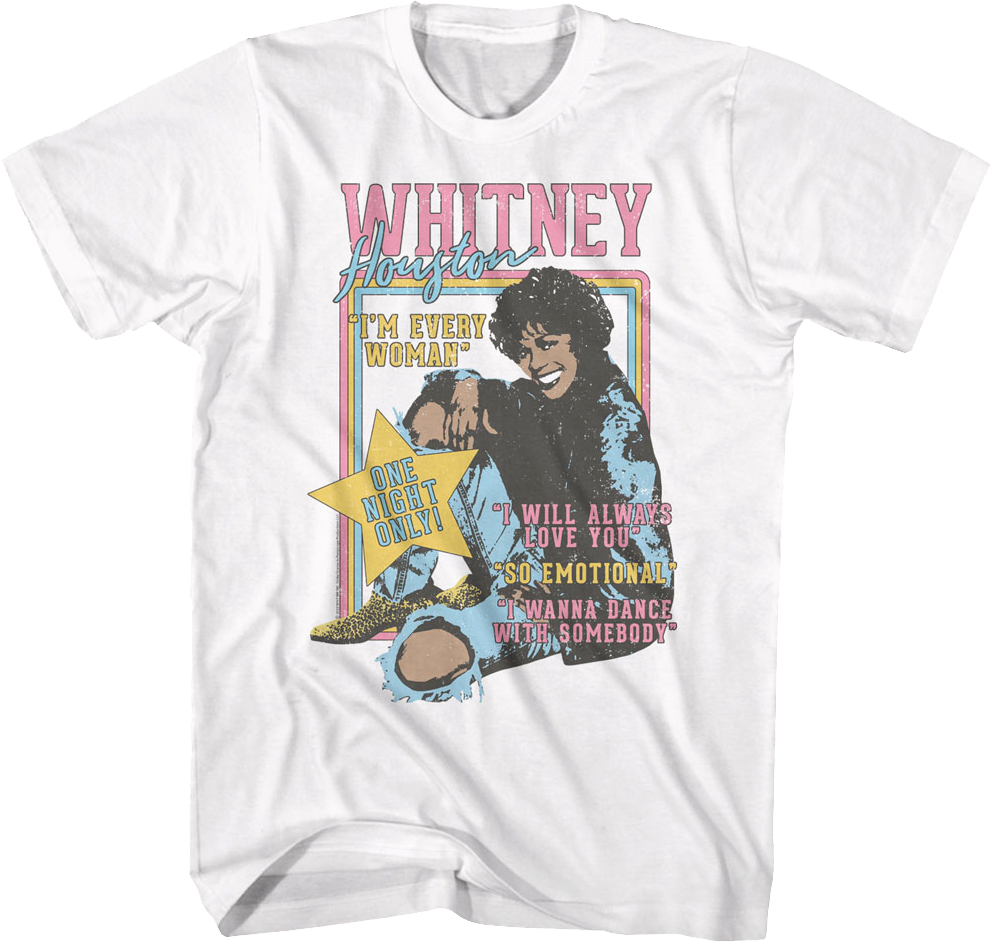 One Night Only Whitney Houston T-Shirt