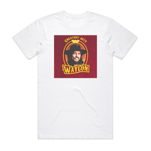 Waylon Jennings Only The Greatest Album Cover T-Shirt White