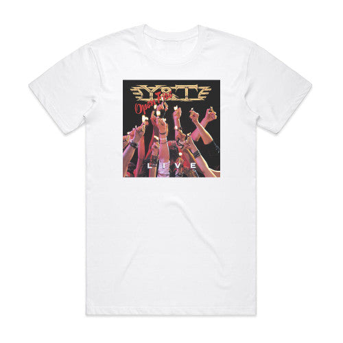 Y and T Open Fire Album Cover T-Shirt White