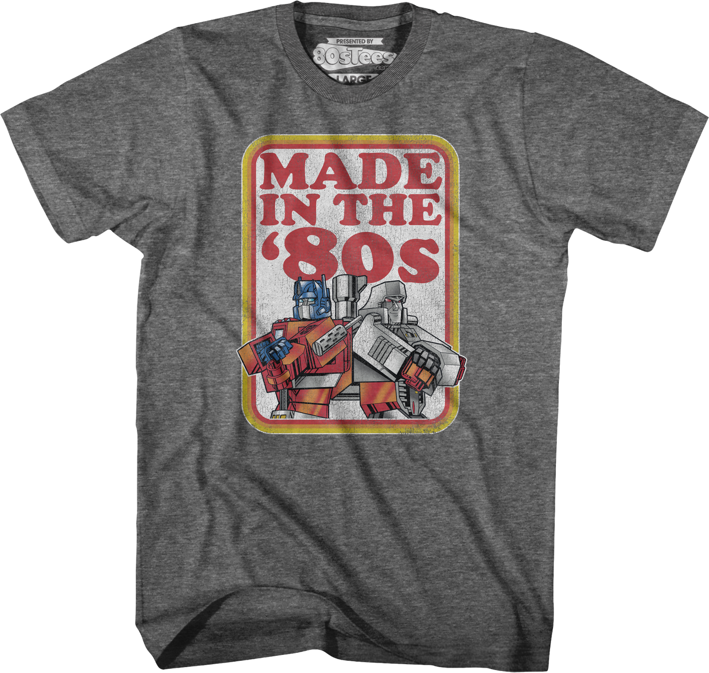 Optimus Prime And Megatron Made In The '80s Transformers T-Shirt