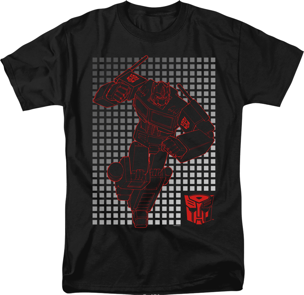 Optimus Prime Grid Transformers T-Shirt