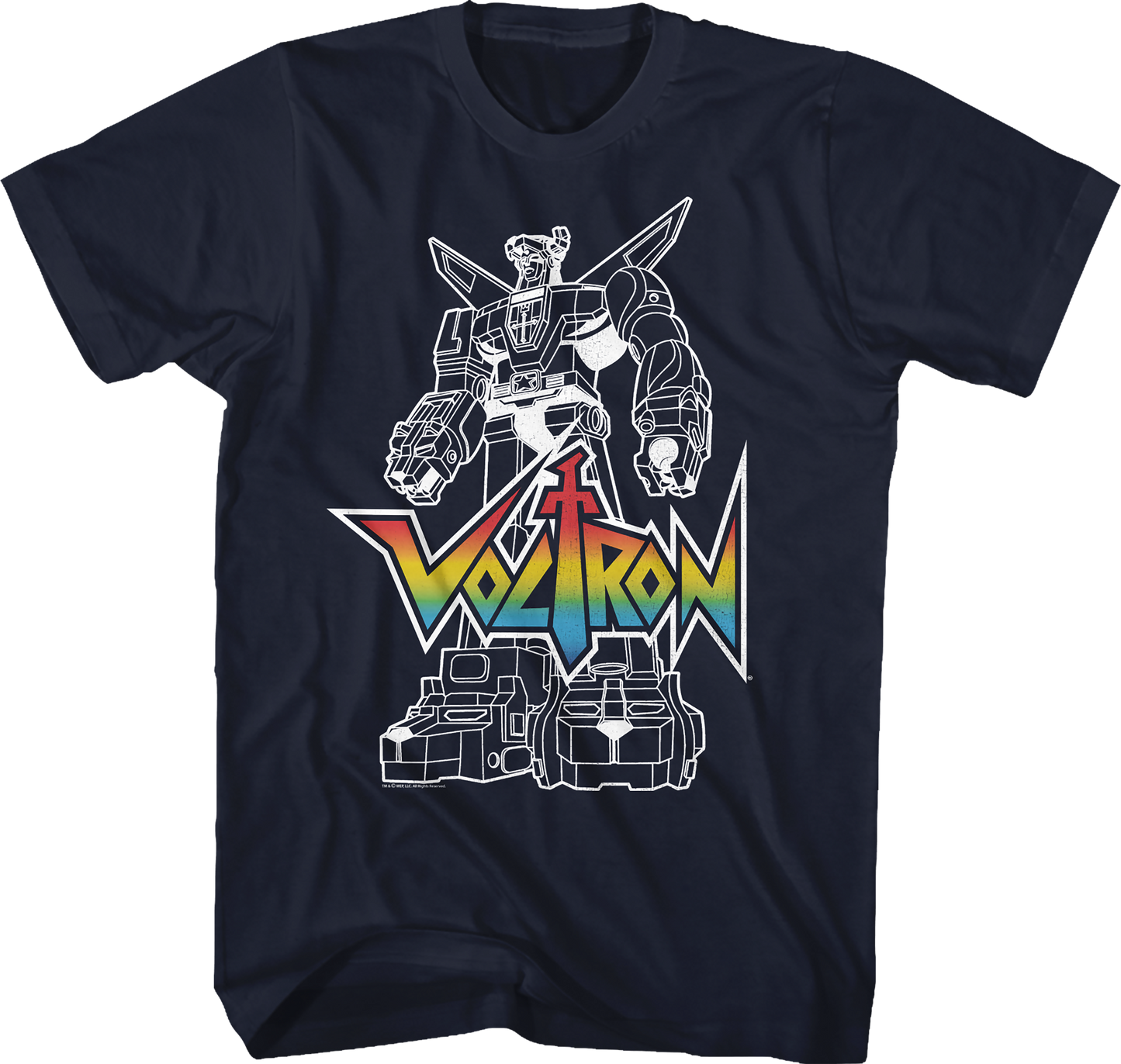 Outlined Defender of the Universe Voltron T-Shirt