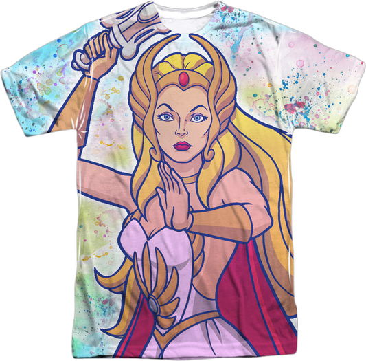 Paint Splattered She-Ra Masters of the Universe T-Shirt