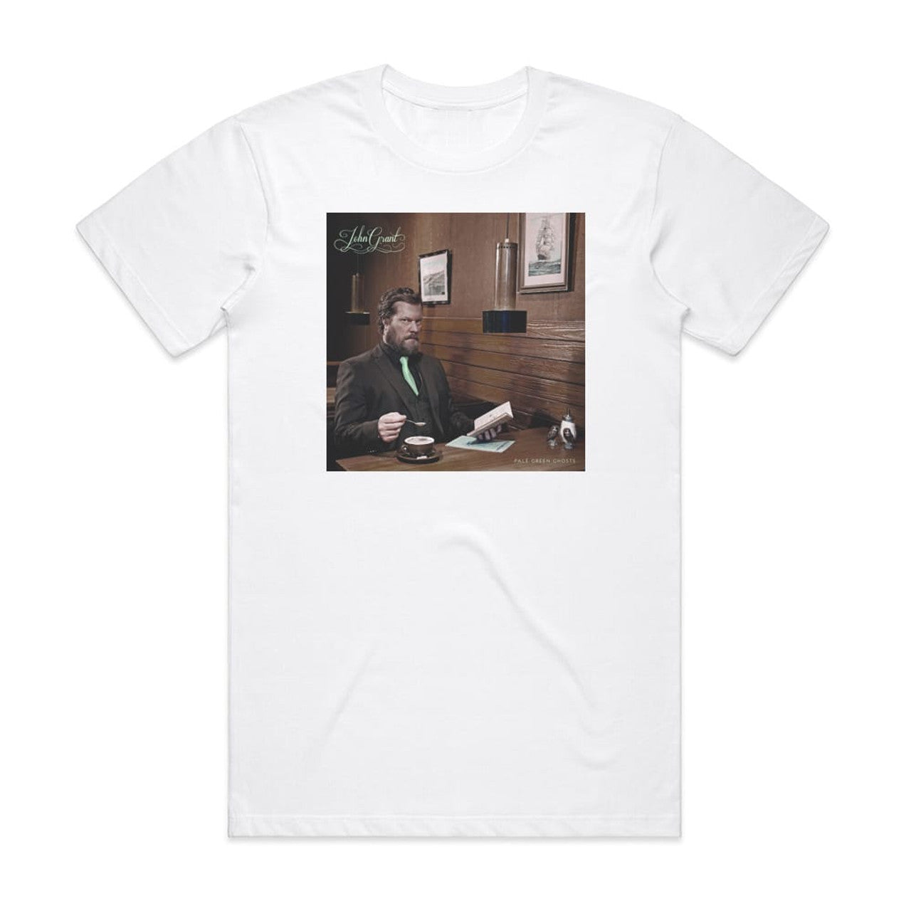 John Grant Pale Green Ghosts T-Shirt White