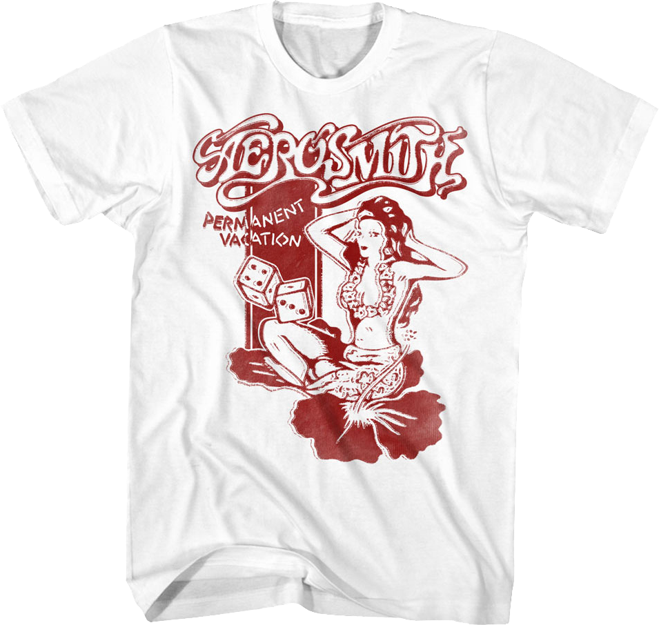 Permanent Vacation Hula Girl Aerosmith T-Shirt