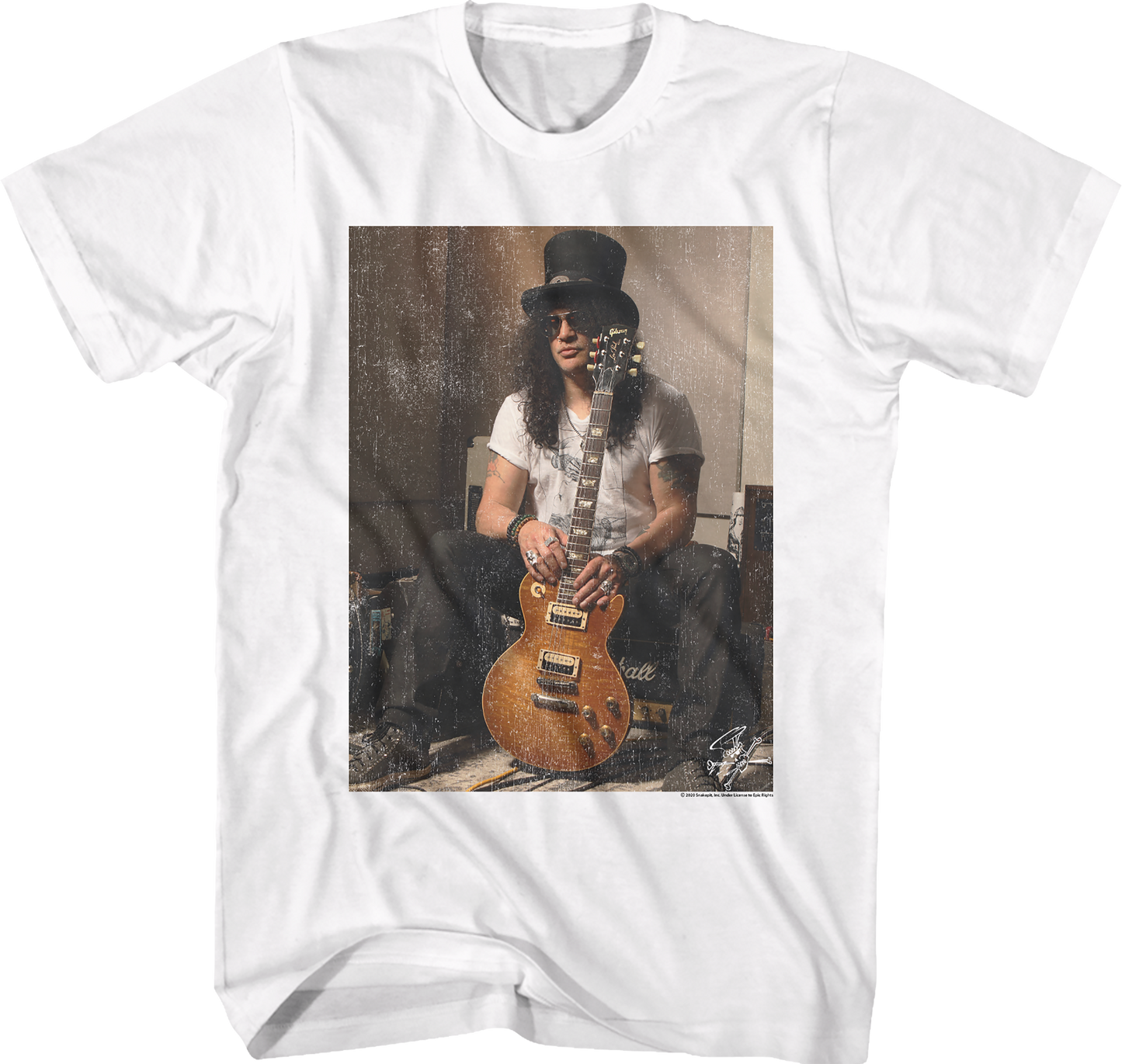 Photo With Guitar Slash T-Shirt