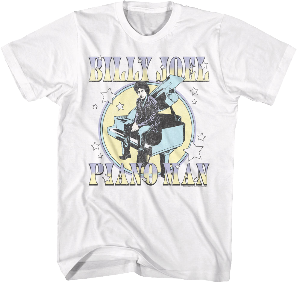 Piano Man Stars Billy Joel T-Shirt