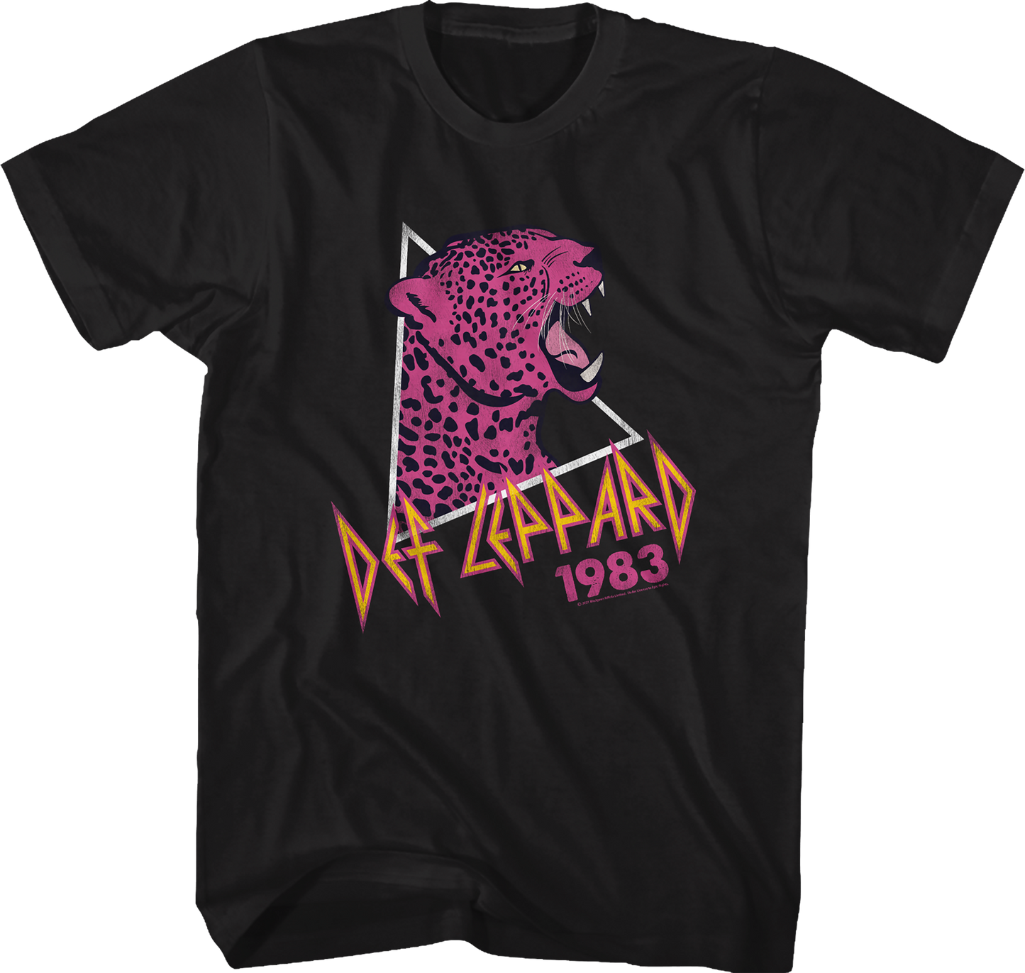 Pink Leopard 1983 Def Leppard T-Shirt