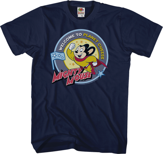 Planet Cheese Mighty Mouse T-Shirt