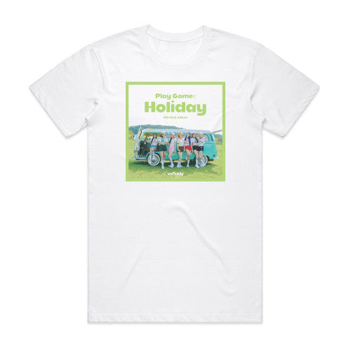 Weeekly Play Game Holiday Album Cover T-Shirt White