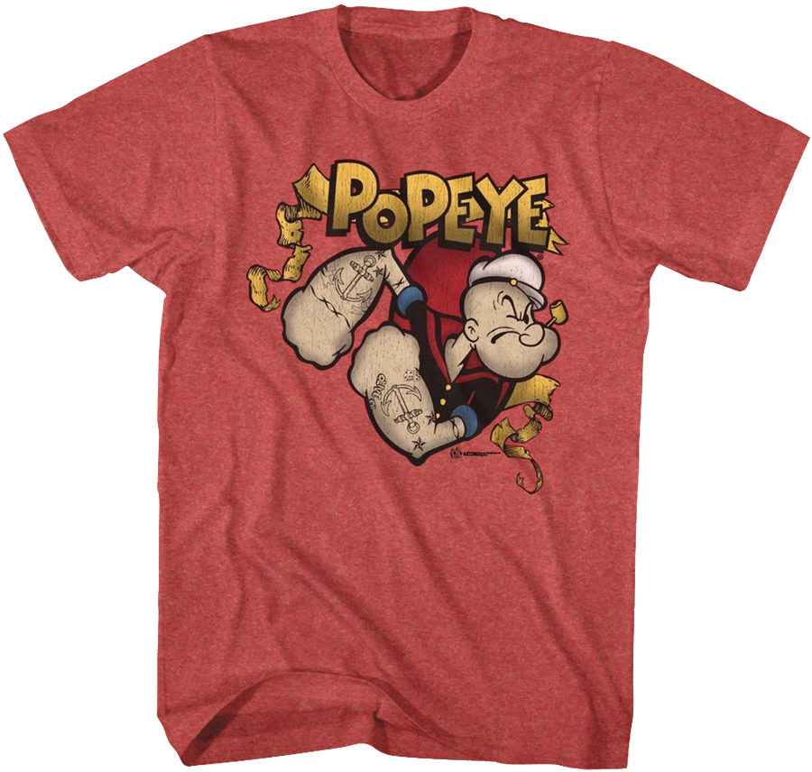 Popeye Gold Banner T-Shirt