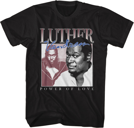 Power Of Love Collage Luther Vandross T-Shirt