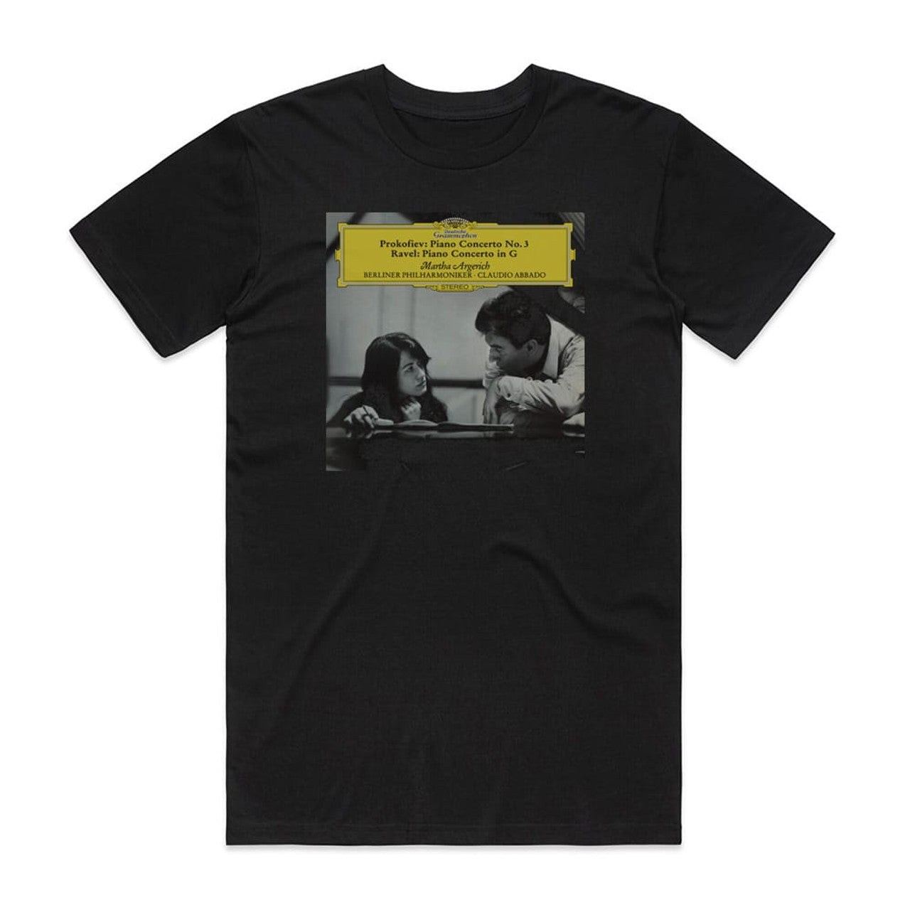 Martha Argerich Prokofiev Piano Concerto No 3 Ravel Piano Concerto Ravel G T-Shirt Black