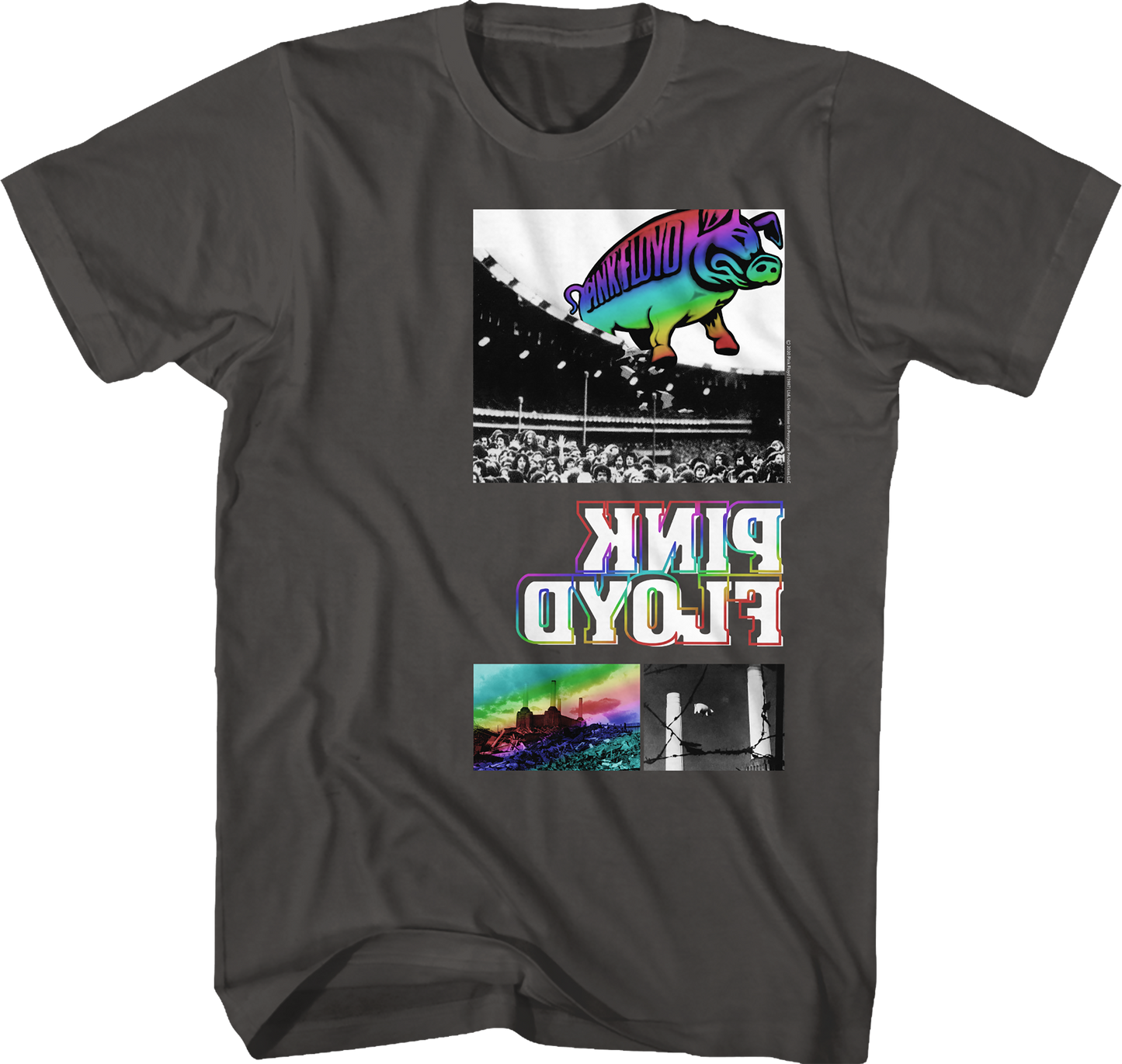 Rainbow Animals Pink Floyd T-Shirt