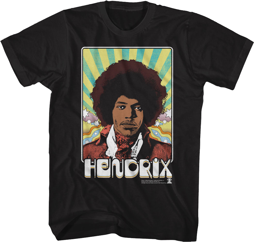 Psychedelic Poster Jimi Hendrix T-Shirt