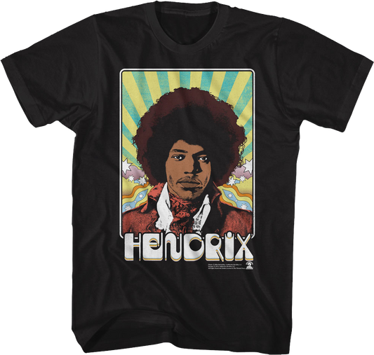 Psychedelic Poster Jimi Hendrix T-Shirt