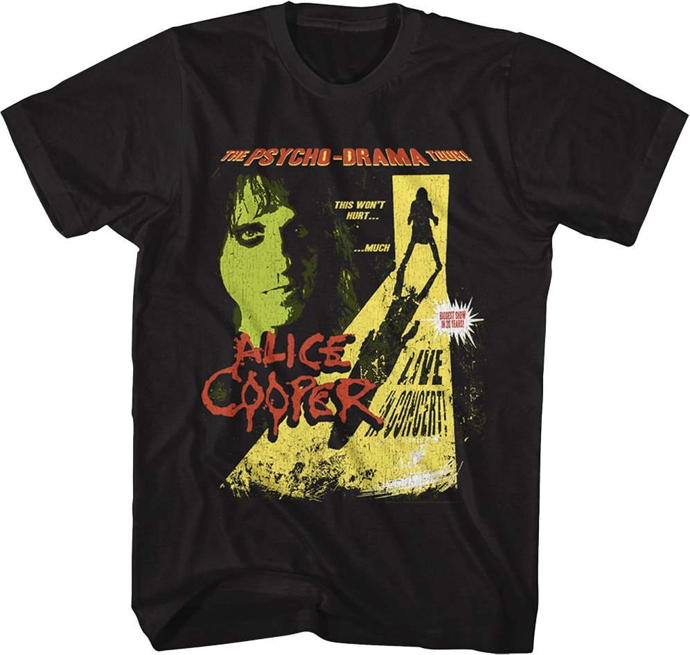 Psycho-Drama Tour Alice Cooper T-Shirt