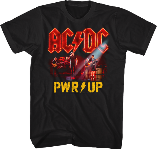 PWR UP Band Photo ACDC Shirt