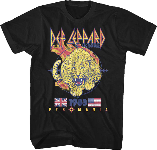 Pyromania 1983 US Tour Def Leppard T-Shirt