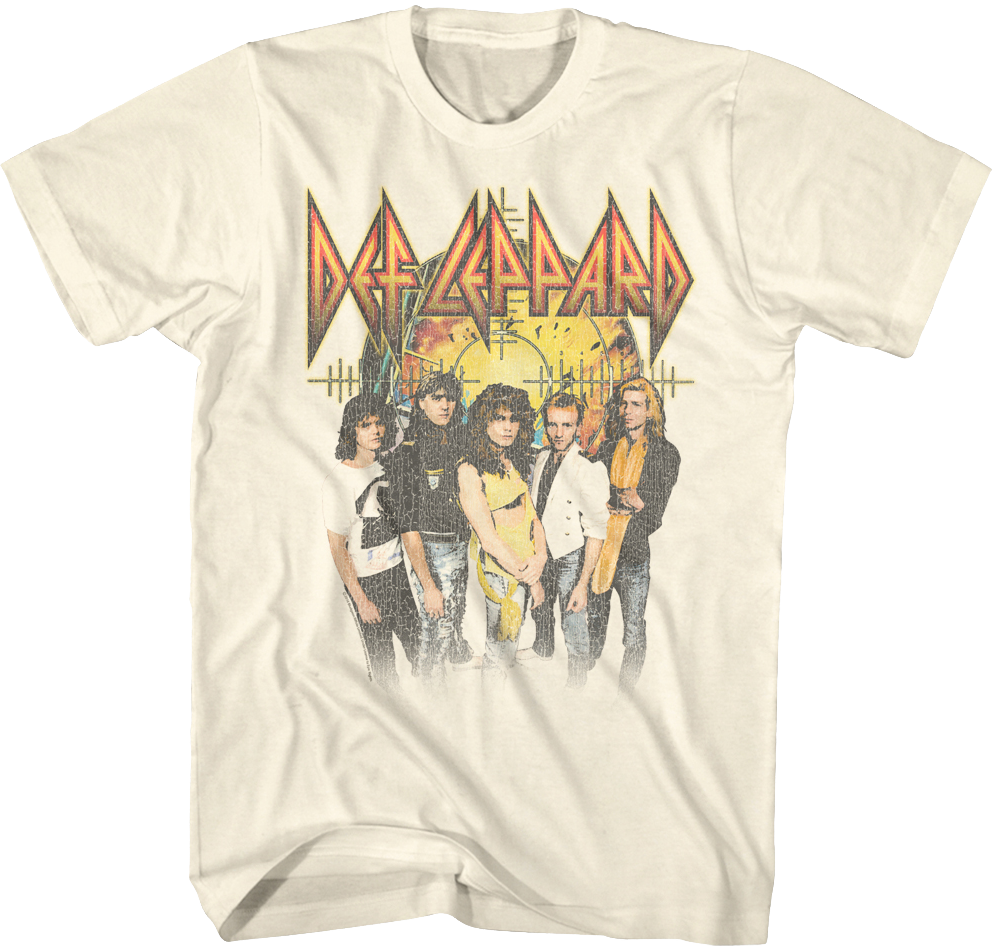 Pyromania Background Def Leppard T-Shirt